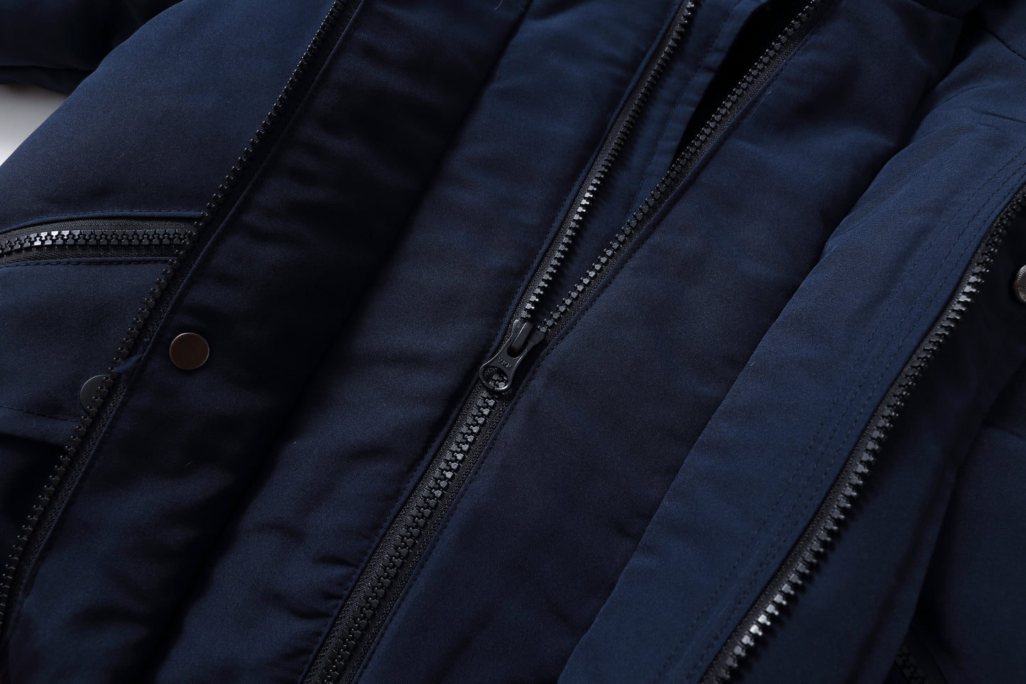 Navy WinterCrest Coat With Fur