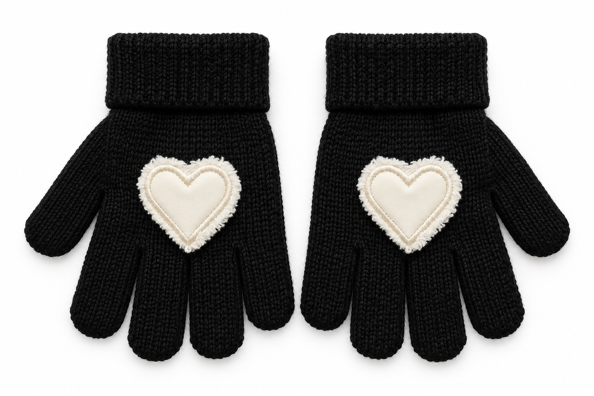 Black Gloves White Heart