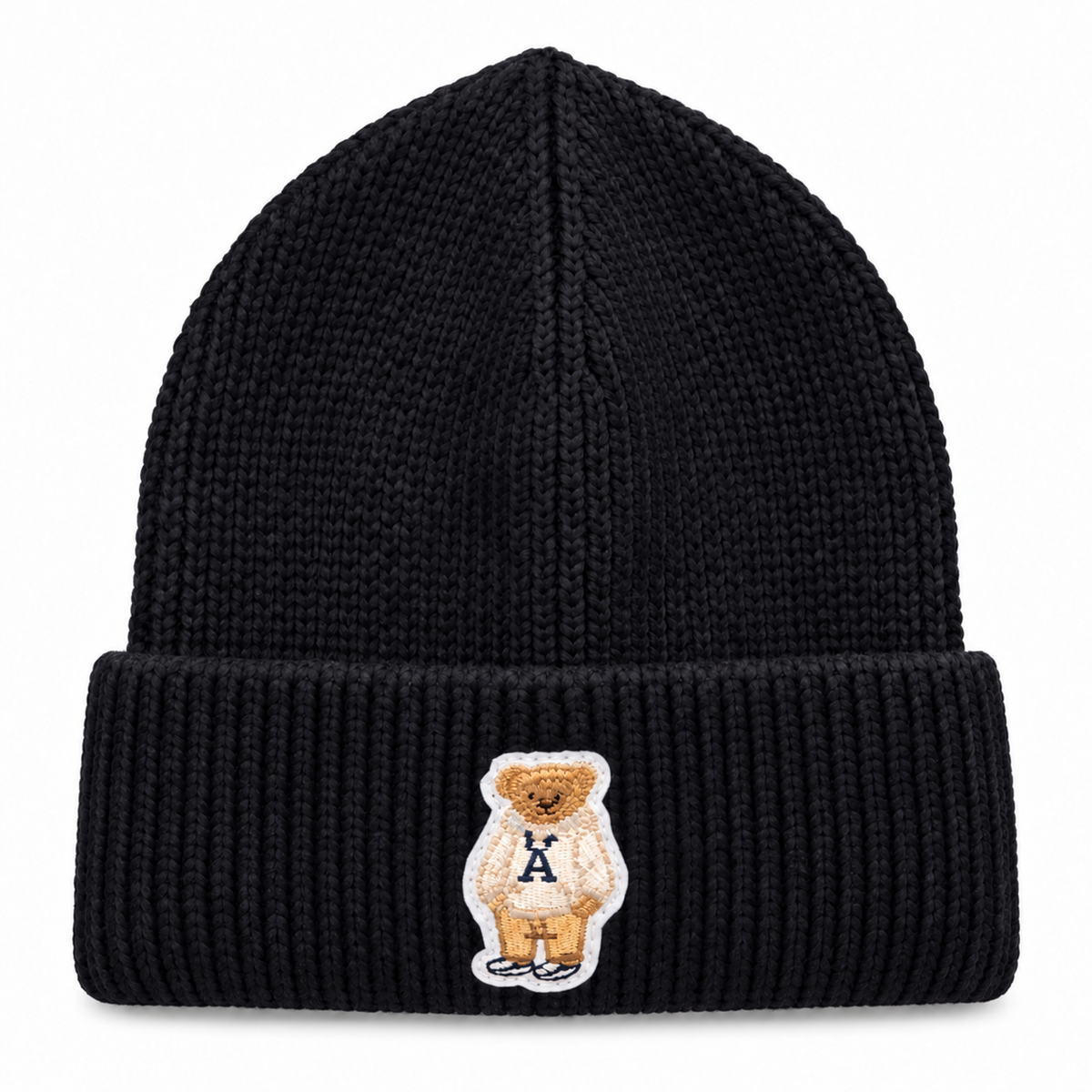 Black Beanie - Bear
