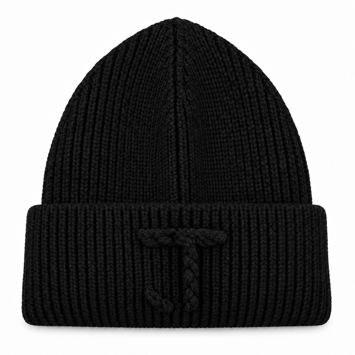 Black "J" Beanie