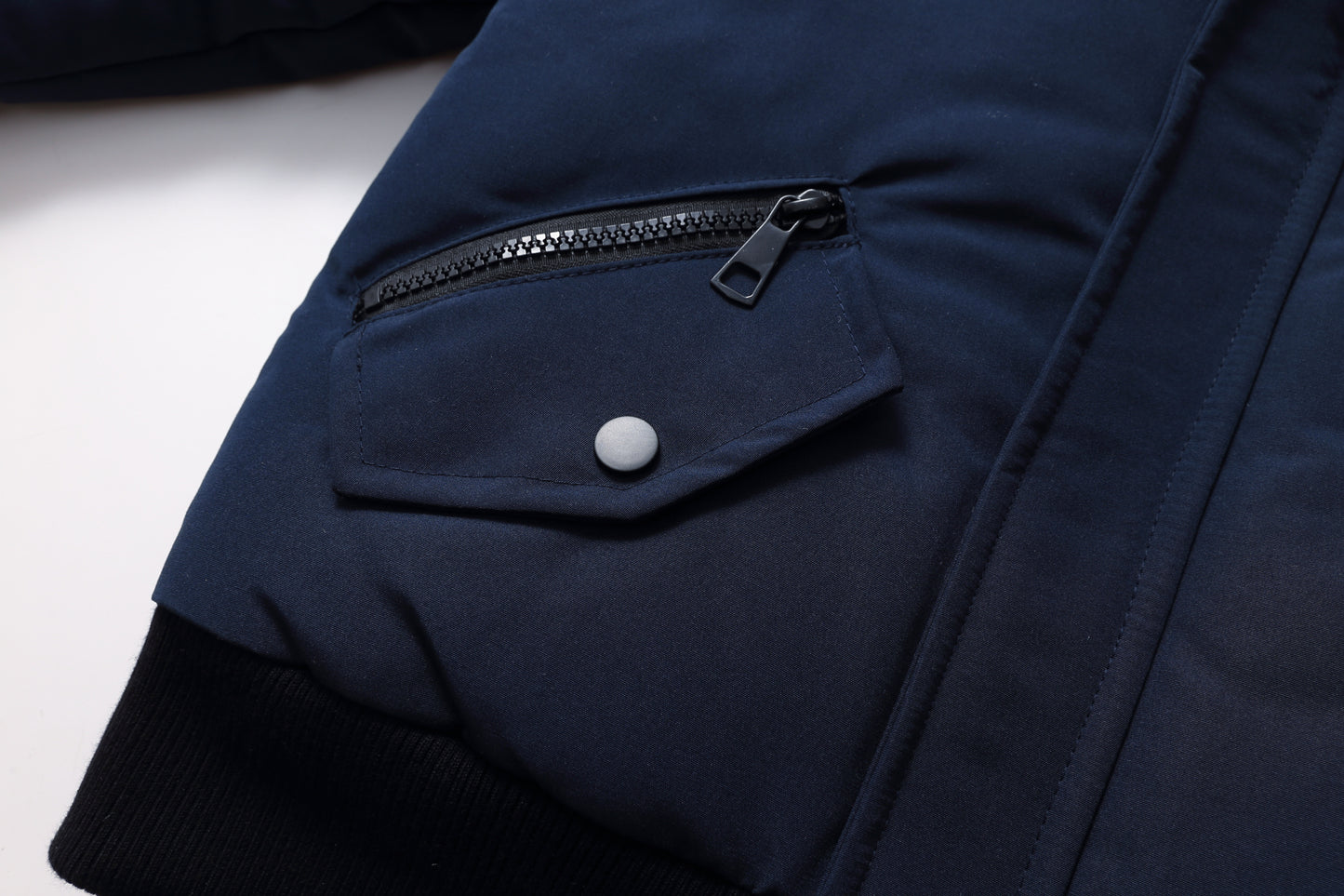 Navy WinterCrest Coat With Fur