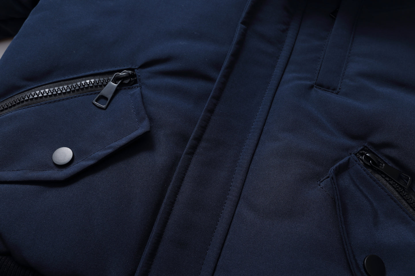 Navy WinterCrest Coat With Fur