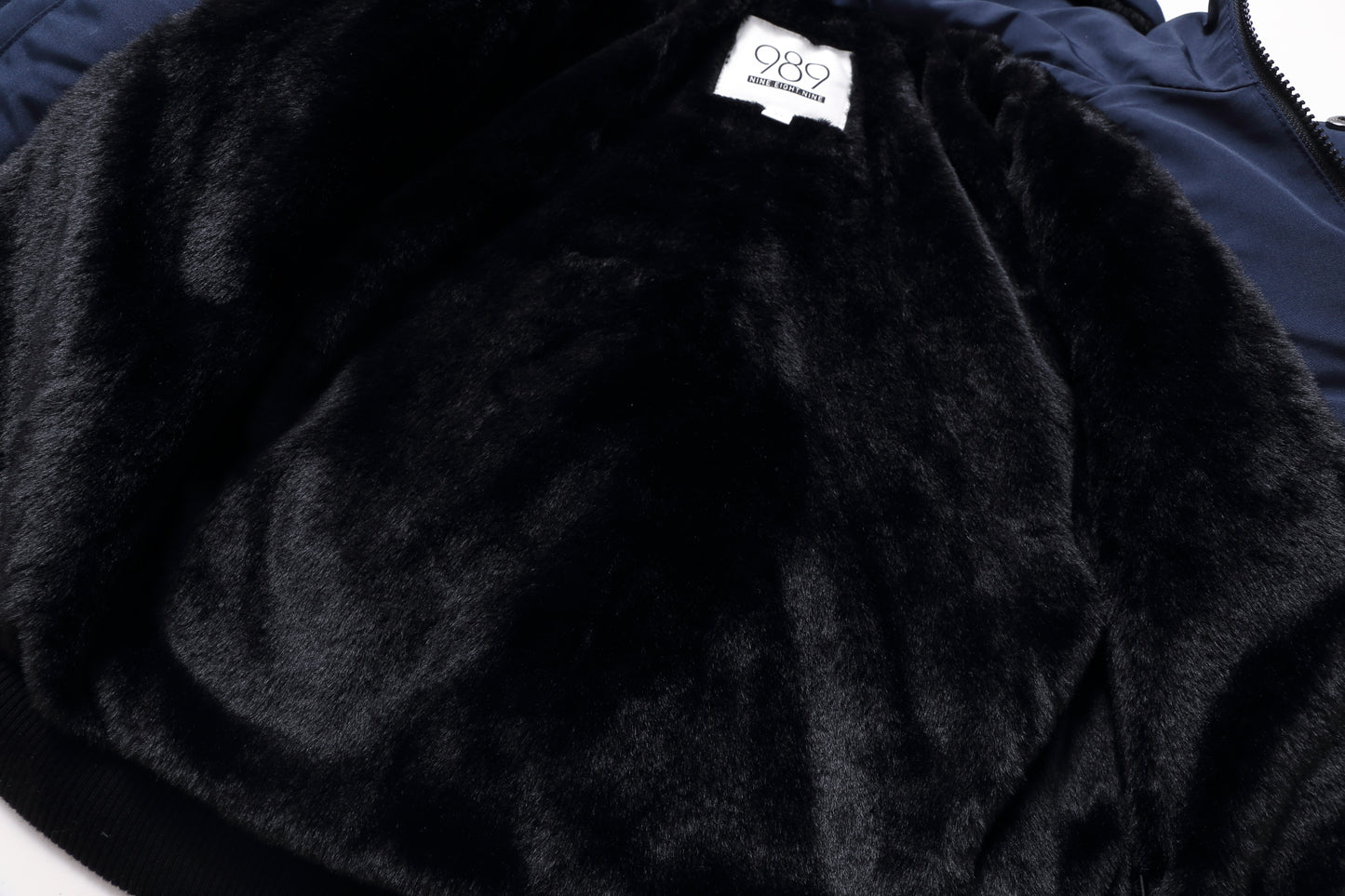 Navy WinterCrest Coat With Fur